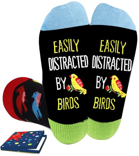 AURIXTAL Birds Lover Gift for Men Women, Bird Socks for Teens Female Male