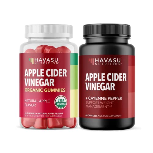 HAVASU NUTRITION Apple Cider Vinegar Gummies and Apple Cider Vinegar