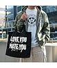 Hippowarehouse love you mean it, hate you kidding Tote Shopping Gym Beach Bag 42cm x38cm, 10 litres #2