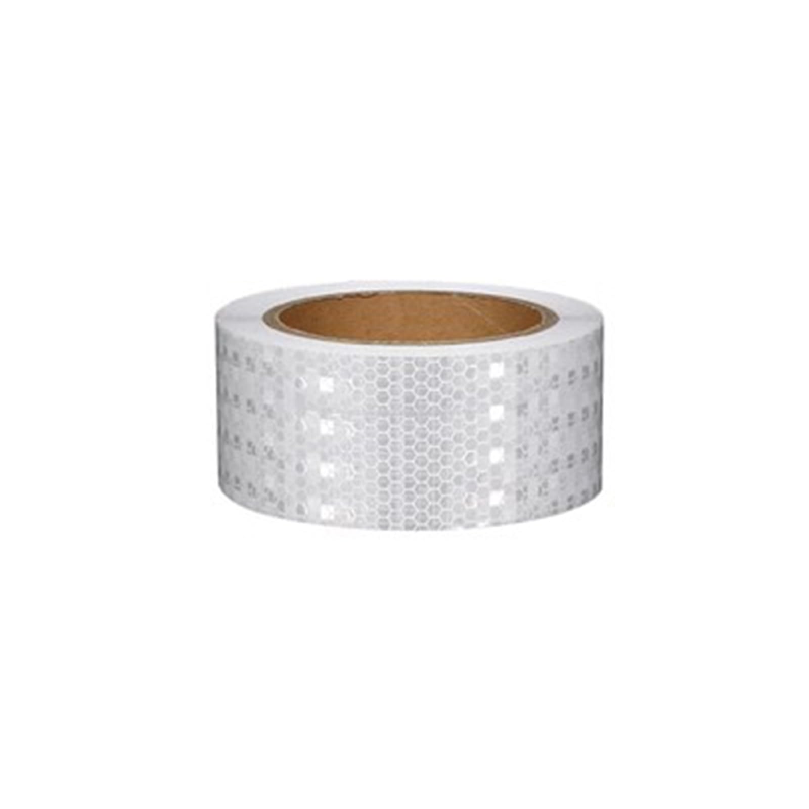 YUZGUHEY Reflective tape, Self Adhesive Fluorescent Reflector Warning Tape, Multicolor Multiple Sizes(Wit,300cm)