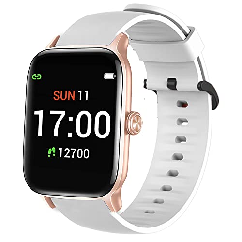 Miglior smartwatch per il nuoto da piscina ed in mare Giaogor Cinturino compatibile con Letsfit EW1 Smartwatch, sportivo in silicone classico, per smartwatch Letsfit EW1 / Letsfit IW1 / Letsfit EW2 e Nessun metallo, colore: bianco
