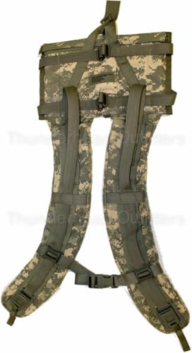 MOLLE II Made in USA Military Army Tactical DCU Woodland Camo Camouflage Back Pack Shoulder Straps by US Goverment GI USGI