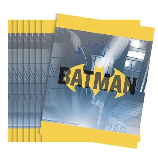 Unique Party 77523 - Bolsas de Regalo - Batman Party - Paquete de 8