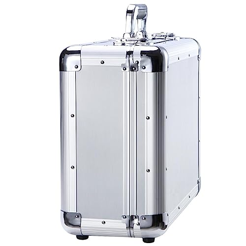 Aluminum Alloy Toolbox Lockable Metal Storage Case Laptop File Briefcase Instrument Shockproof Suitcase3