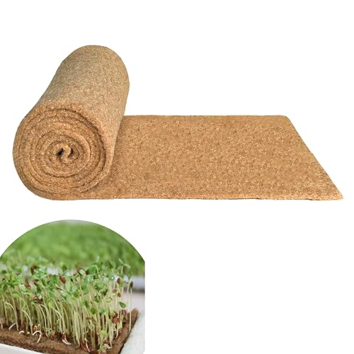 Yuanwovv 1Roll 10" X 80" Hydroponic Grow Pads, Jute Seed
