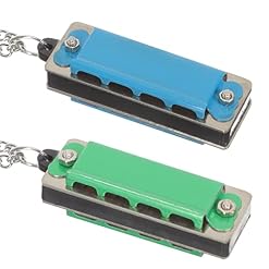 SUPVOX 2pcs mini harmonica portable 4 trous 8-tons harmonica buccy orgue avec collier - Les Beatles, Paul McCartney, John Lennon, RIngo Starr, George Harrison
