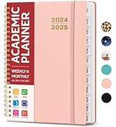 Academic Planner 2024-2025 For Women & Men, Monthly and Weekly Calender Planner, Jul 2024 - Jun 2...