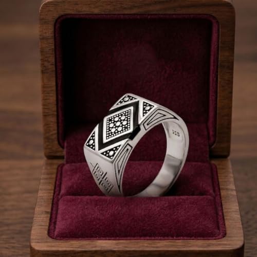 Image of Parasmoni gens silver ring