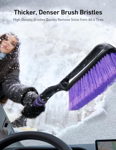 Image of AstroAI 27 inch 2-in-1 Detachable Snow Brush & Ice Scrapers for Car Windshield