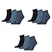 Produktbild PUMA 9 Paar Unisex Quarter Socken Sneaker Gr. 35-49 für Damen Herren Füßlinge, Socken & Strümpfe:39-42, Farbe:460 denim blue