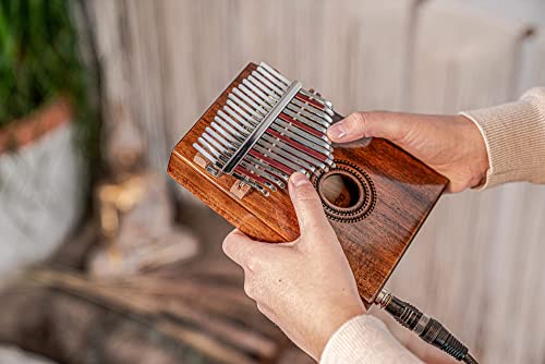 Kalimba 17 notes do majeur pour la scène et le live avec micro - 6