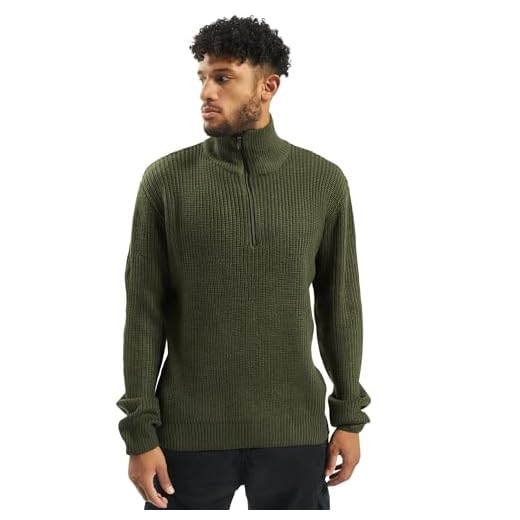 Brandit Marine Pullover Troyer, color: olive, size: L 52
