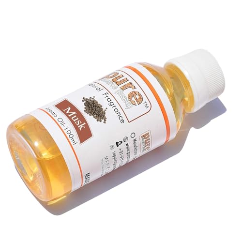 Pure Source India Aroma Oil 100ml - Pure Essential Oil Blend | Undiluted Fragrance Oil for Diffuser, Relaxation, Aromatherapy, Massage (Musk)
