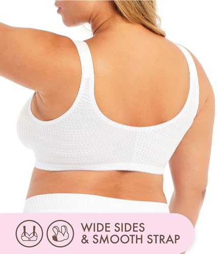 Image of Carole Martin Wirefree Front Closure Bra for Women with Adjustable Straps