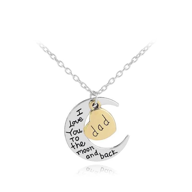 GOHO Dad Moon and Back Pendant Necklace (B0CLQ2LZ43) Amazon Price History, Amazon Price Tracker