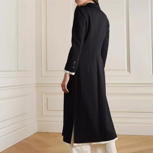 Kromoc Women's Suit Business Casual Travel Shawl Lapel Two Buttons Blazer2