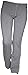 Pantajazz Pantalon de taille haute Droits sportifs fitness danse de la gymnastique Pilates Walking Coton élastique femme fille, gris, 48