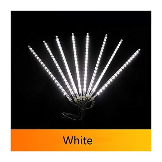 YUO LED istapp ljusslingor, älva lampor för utomhus/Xmas/festdekoration (färg: Vit, storlek: 30 cm)