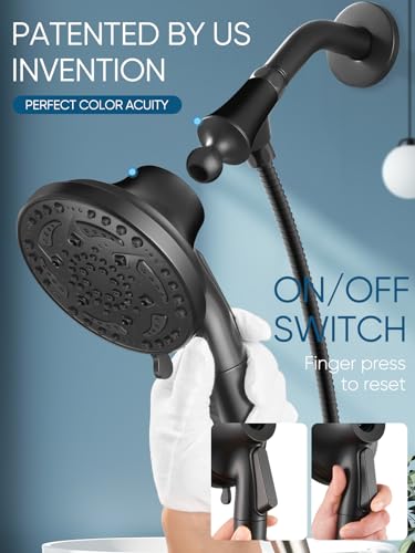 Cobbe Mattle Black Shower Faucet Set With Valve thumb #3