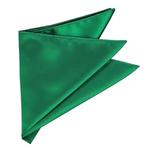 Image of tiemart Solid Color Pocket Squares for Men | For Suits, Perfect for Wedding Parties, 12 x 12 inch / 30 x 30 cm