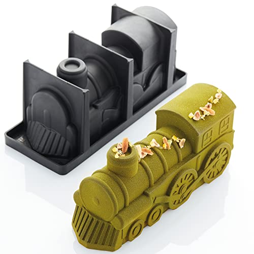 Pavoni Silicone Mould for Christmas Sweets Express Log KE085, Silver, 254 x 88 x 106 mm - Image 3