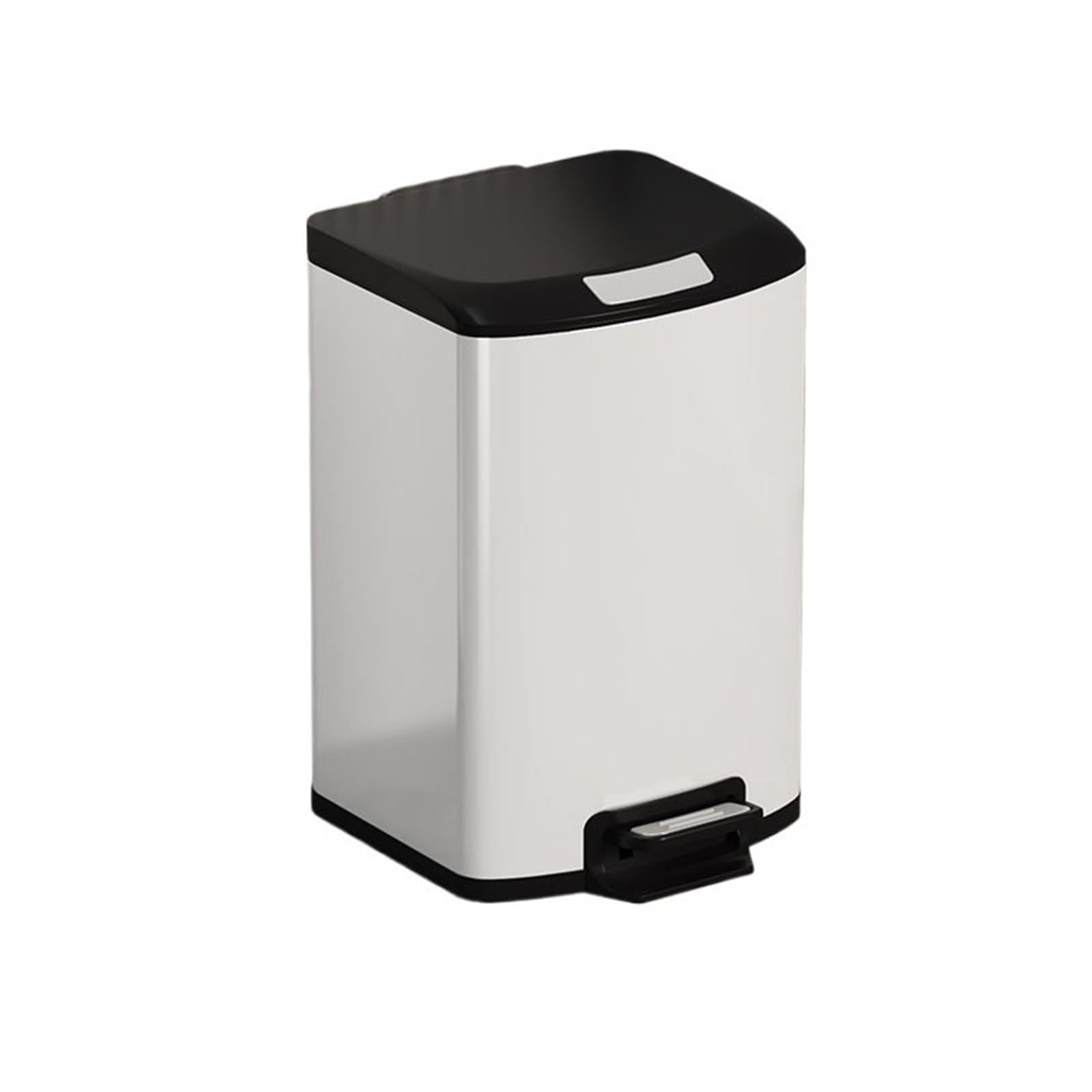 Trash Can Kitchen pedals, trash cans, cabinets, food Garbage Can(White)