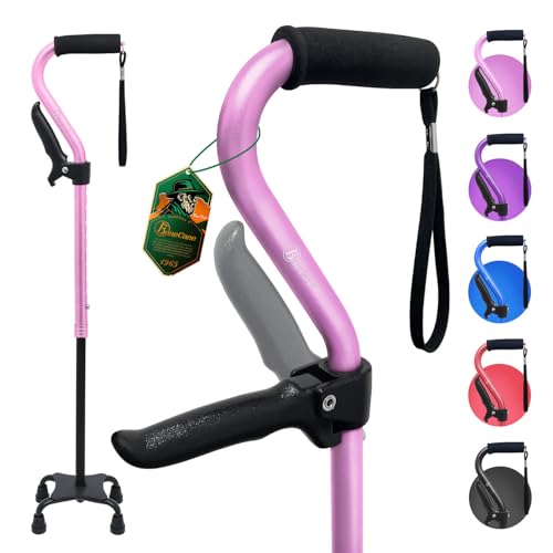 BeneCane Quad Stock mit zweitem Griff Verstellbarer Gehstock mit...