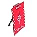 AdirPro Magnetic Floor Target Plate - Heavy Duty Laser Target Plate with Sturdy & Secure Stand - Enhance The Brightness for Laser Line Targets (4x3 Inches, Red)