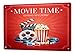 Produktbild LEotiE SINCE 2004 Blechschild Vintage Retro Metallschild Wandschild Blech Poster Star Popcorn Kino