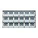 Quantum Storage Systems QLP-3619HC-230-18BL Oyster White Louvered Panels Complete Package with Bins, 36" L X 19" H, Blue