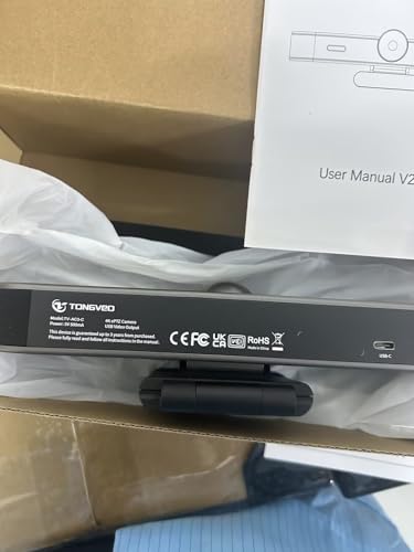 TONGVEO AI Tracking 4K Webcam 5X Zoomable for Conference TV Room System with 4 Mics and Speaker, Computer ePTZ Camera with Remote, Adjustable Wide Angle, for Laptop Mac, Video Call, Zoom - Image 9