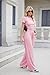 Nimsruc Women's 2 Piece Lounge Sets For Women Summer 2025 Ruched Short Sleeve Tops Wide Leg Pant Sets Tracksuit Pink XS