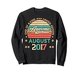 vintage birthday awesome since august 2017 limited edition felpa
