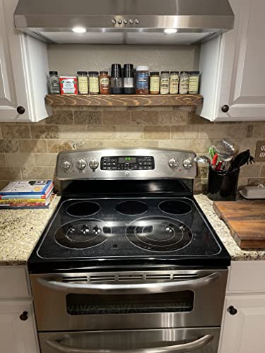 Joel's Antiques & Reclaimed Decor 3" X 7" Rustic, Mountable Floating Mantel Shelf (Medium Brown, 30") #TOP4