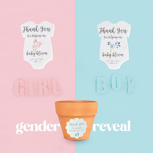 Papier à graines avec mini pots orange pour cadeau invité original - 6