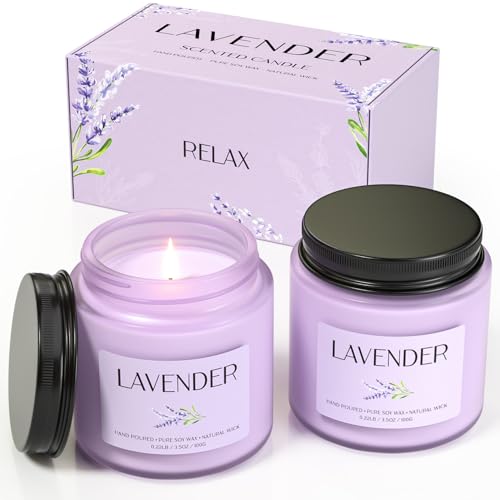 Bougies à la lavande pour détente du soir - Ambiance spa à la maison