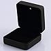 Mydio Black Earring Pendant Box-Jewelry Organizer Velvet with LED Rubber Paint-Ring is not included