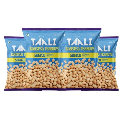 Image of Taali Roasted Peanuts - Salted Peanuts |Crunchy Healthy Snacks | No Trans Fat, Gluten free, Roasted Not Fried (Pack of 4 x 150 gms)(weight may vary)