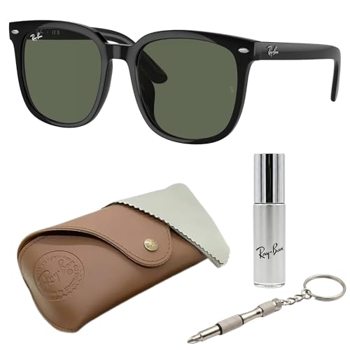 Image of Ray-Ban RB4401D Square Shaped Sunglasses for Men & Women with Official RAYBAN Eyewear Kit