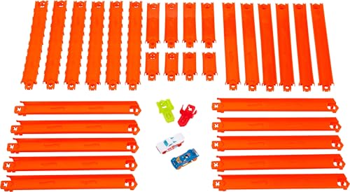 Hot Wheels Toy Car Track Set, Track Creator Deluxe Pack & 2 1:64 Scale Die-Cast Vehicles, 25 Feet of Different Length Speed Snap Track & Connectors (Amazon Exclusive) image 2