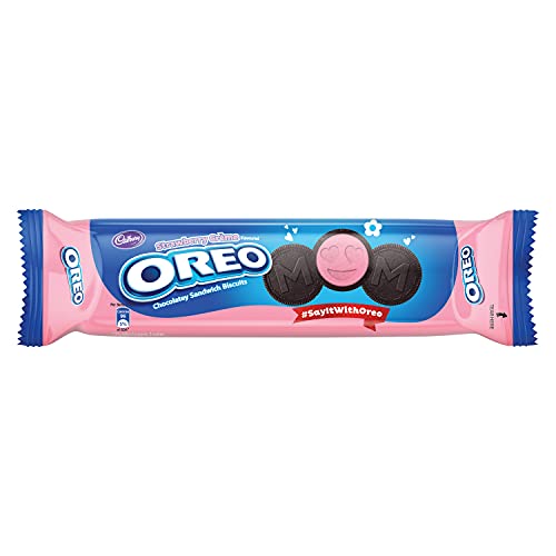 Image of Cadbury Oreo Strawberry Creme Biscuit, 120 g