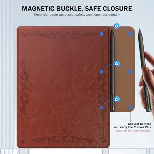 Image of MoKo Case for Remarkable 2 Tablet 10.3 inch with Pen Holder, Vintage Style