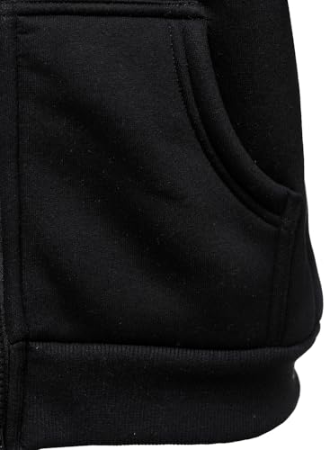 HOOD CREW Unisex Boys Girls Fleece Jacket Hoodie Warm Sherpa Lined Zip Up Hooded Sweatshirts Kids Winter Jacket Coats4