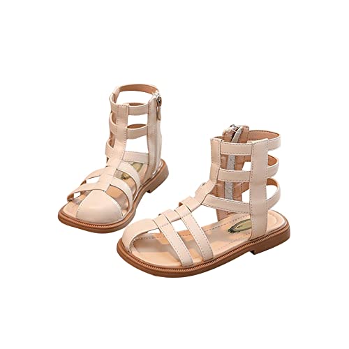 Big Kids Girl Sandals Summer Roman High Top Open Toe Sandals Princess Shoes Daily School Wear Girls Shoe Size 9 - Main Image
