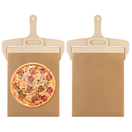 Premium Sliding Pizza Peel, Non-Stick Pizza Spatula Paddle with Handle, Pizza Slider for Indoor & Outdoor Ovens, Large 23" x 11.8" Pizza Board for Oven, Elite Peel Pizza Making & Baking Premium Sliding Pizza Peel, Non-Stick Pizza Spatula Paddle with Handle, Pizza Slider for Indoor & Outdoor Ovens, Large 23" x 11.8" Pizza Board for Oven, Elite Peel Pizza Making & Baking