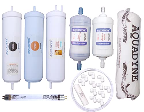 Image of Aquadyne Compatible Filter Kit for Havells Max & Pro Models Water Purifier with Installation Guide and Video Installation Support, 1- Piece, White, Pack of 1