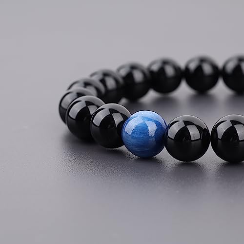 COAI Bracciale in Tormalina Nera e Pietre