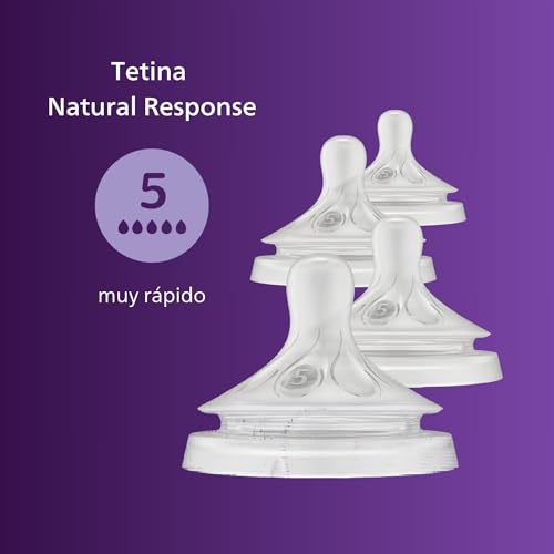 Image of Philips Avent Natural Response Nipples, Extra Fast Flow (Flow 5), 48-Pack, SCY965 /44
