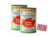 【有機認定】 【クエン酸不使用で安心！】 ストリアネーゼ 有機トマト缶 無添加 イタリア産完熟トマト使用 果肉がジューシーで甘い パスタ・スープ・煮込み料理に 【カットタイプ】 400g×2缶