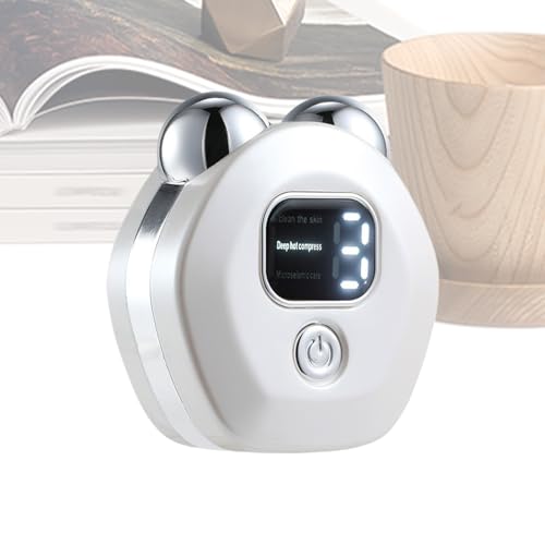 Dispositivo de microcorriente para el rostro, masajeador de belleza, aparato de contorno facial con rodillos para la piel, herramienta tonificante, dispositivo antiedad, mini terapia vibratoria Dispositivo de microcorriente para el rostro, masajeador de belleza, aparato de contorno facial con rodillos para la piel, herramienta tonificante, dispositivo antiedad, mini terapia vibratoria